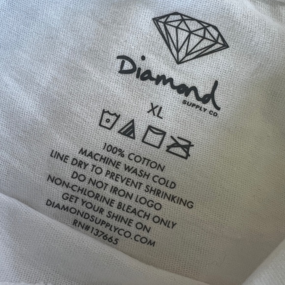 NWT DIAMOND SUPPLY CO Diamant Paris Graphic Print Long Sleeve Tee T-Shirt XL - Picture 5 of 8